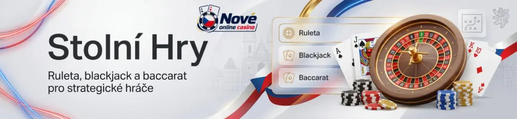 Nové české online casino s ruletou, blackjackem a kartami