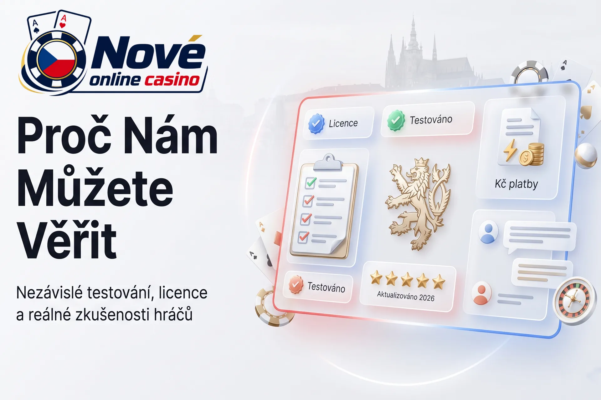 Nové české online casino hodnocené podle objektivních kritérií