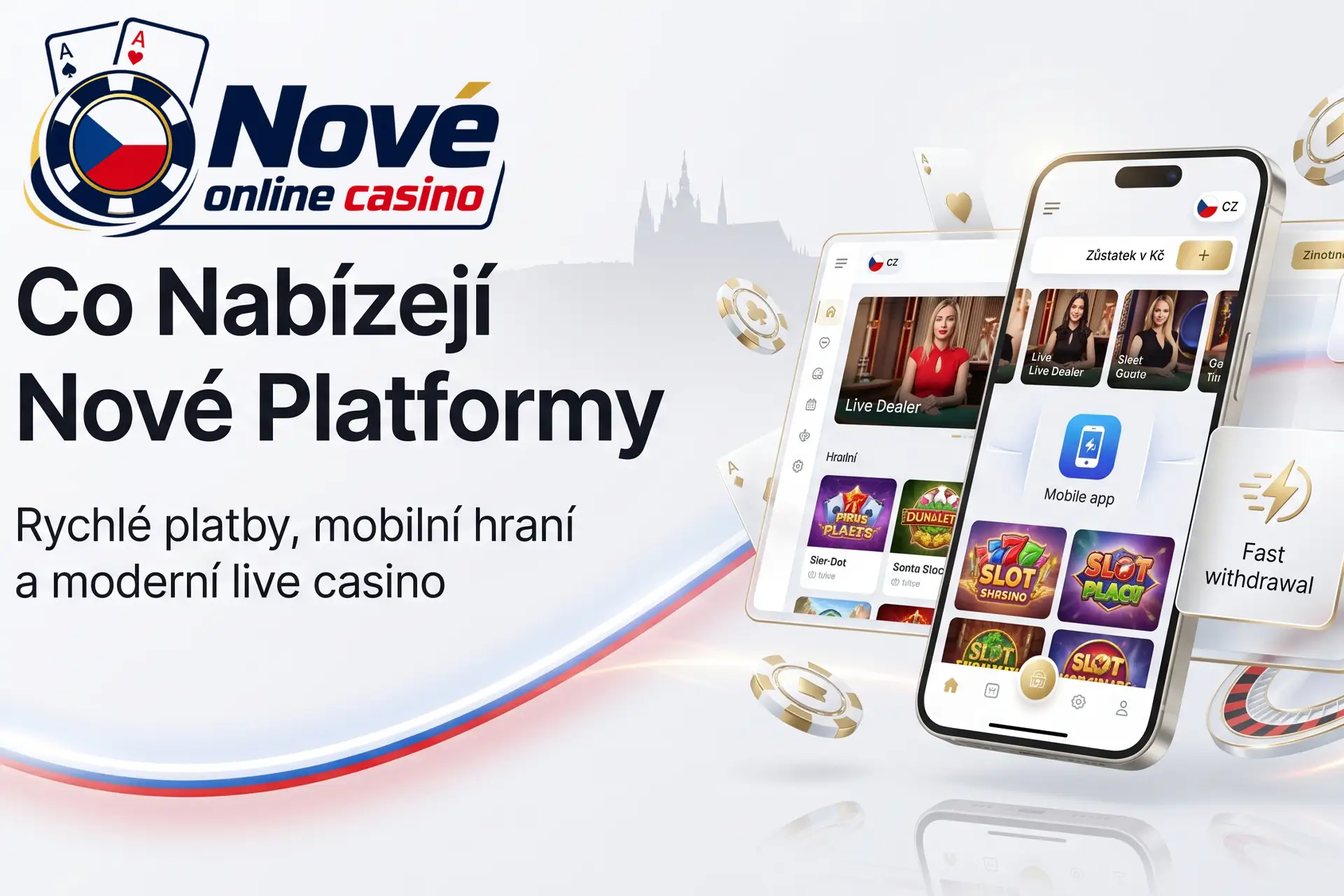 Nové české online casino s bonusy, hrami a rychlými platbami